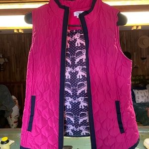 Pink crown and ivy vest